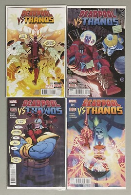  MCU Comic Keys Deadpool vs. Thanos #1 2 3 4 (2015) NM-(9.0-9.4) 