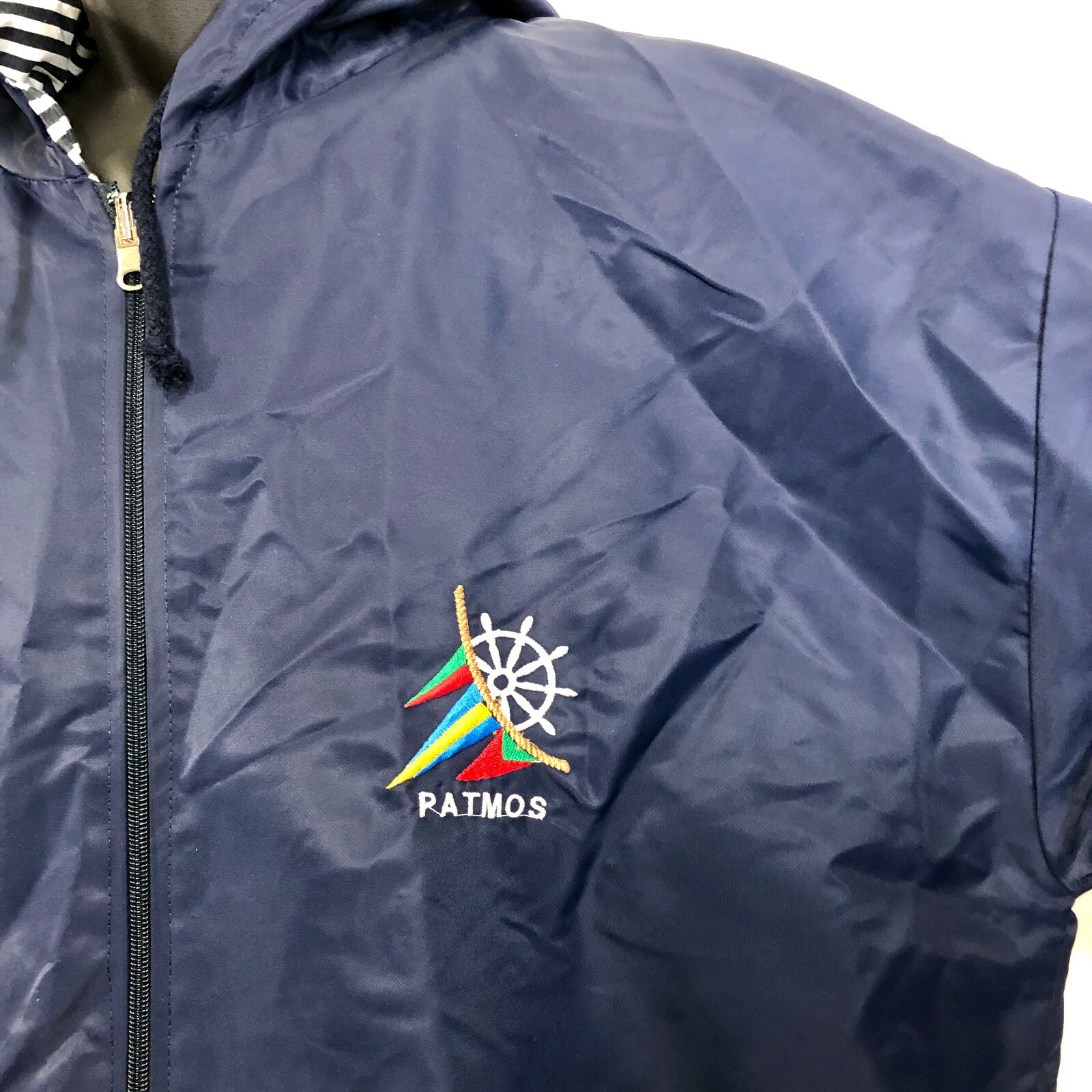 Reversible WindBreaker Navy Blue Nautical Cruise Sail… Gem