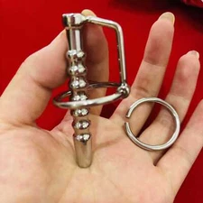 Male Stainless Penis Plug Urethral Sounding Dilator Hollow Rods Penis Stretcher