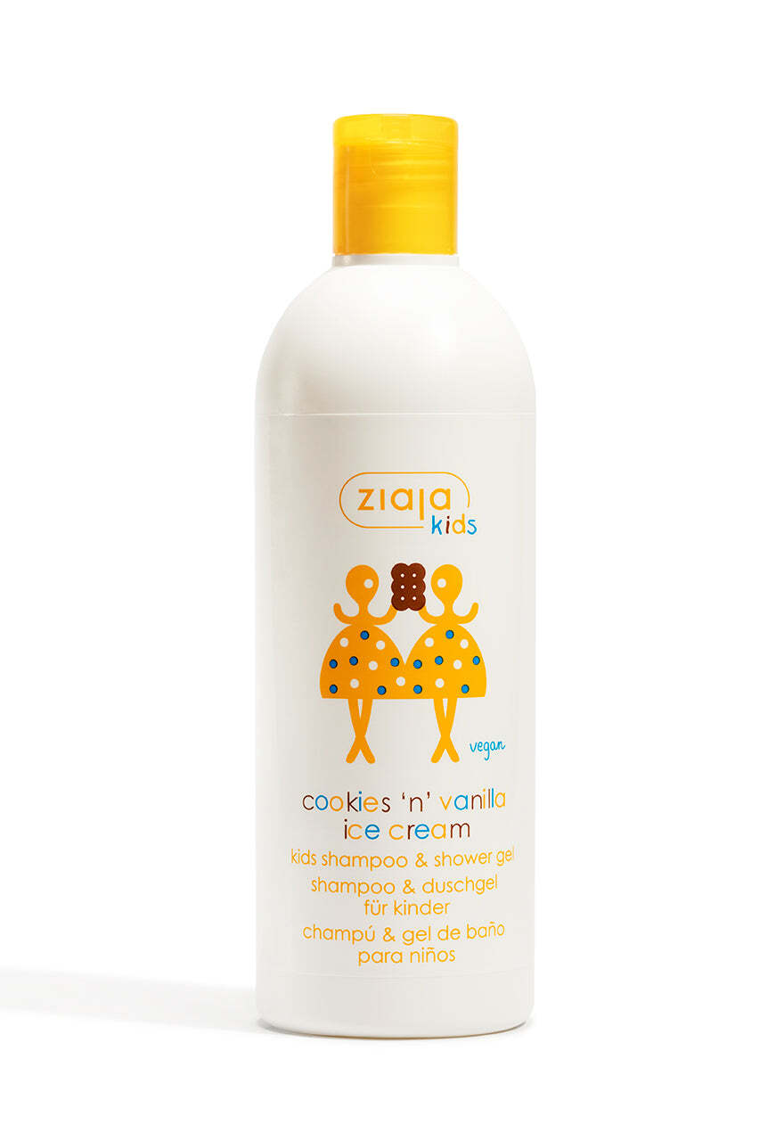 Ziaja Kids Shampoo & Shower Gel Cookies And Vanilla Ice Cream 400Ml OFFICIAL UK