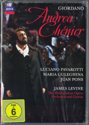 DVD GIORDANO: ANDREA CHENIER Luciano Pavarotti Maria Guleghina Juan Pons LEVINE