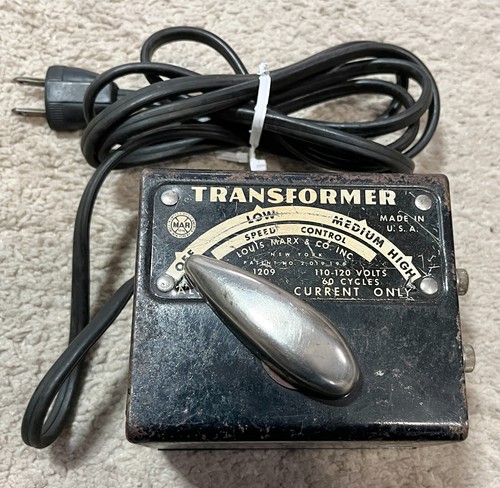 Marx 1209 O Gauge Transformer 50 Watts 7-13 VAC - WORKS