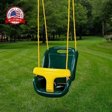 Columpio Infantil Columpios Para Casa Patio Jardin De Ni o Bebes verde 1-3 A os