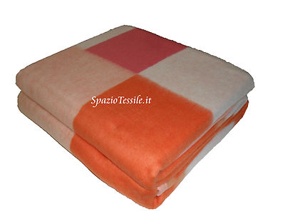 Coperta Misto Lana New York - Produzione Italiana, 4 Colori, Misure 1 Piazza/1.5/2 Piazza/Maxi