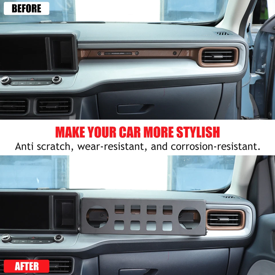 Aluminum Multi-functional  Passenger Side Storage Rack For Ford Maverick 2022+ - Image 4 of 4