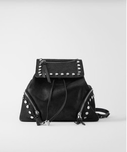 zara studded backpack