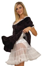 Petticoat/ Crinoline Slip Ladies 3 Tier Poly Ruffled Assorted Color Costume Slip
