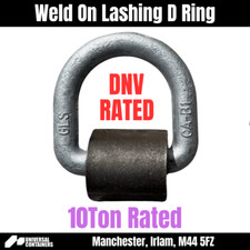 10Ton, Lashing Rings, D Ring, Load Anchors, DNV Rated, Truck Trailer, Weld On