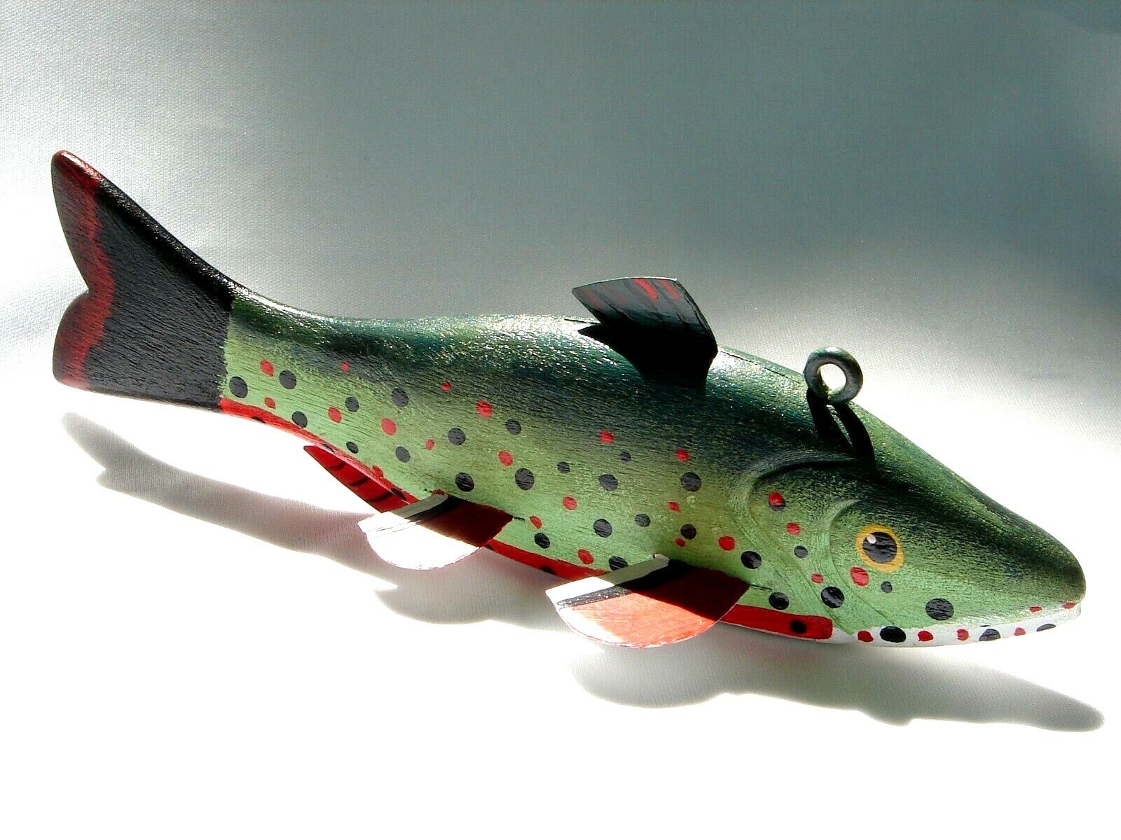 Vintage ICE FISHING & SPEARING DECOY Ken Freese of MN Folk Art