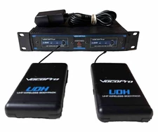 VocoPro UDH-Dual-B1 UHF Microphone W 2 Body Packs System Ships FREE