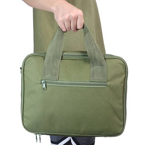Tactical Pistol Case Double Handgun Bag Hunting Shooting Range Bag Mag Storage - Picture 2 of 10