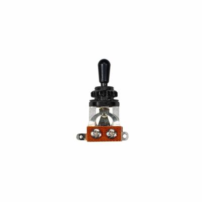 BOSTON Toggle Switch, 3-Weg-Schalter, offen, schwarz, schwarzer Knopf
