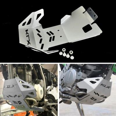 Silver Front Skid Plate Engine Cover For KAWASAKI KLX300/R KLX300SM KLX250 /S/R