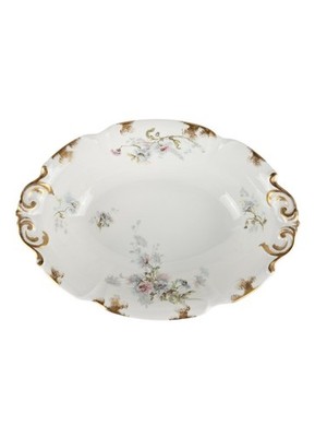 Antique R. Delinieres & Co. D&C France Oval Vegetable Serving Bowl RARE Limoges