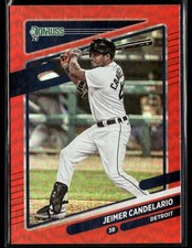 2021 Donruss #92 Jeimer Candelario Holo Red Baseball Card 2002S