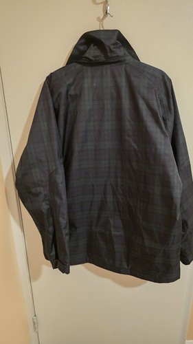 Brooks Brothers Mens Large Country Club Prosport Jacket Zip Plaid No Hood - Picture 2 of 7