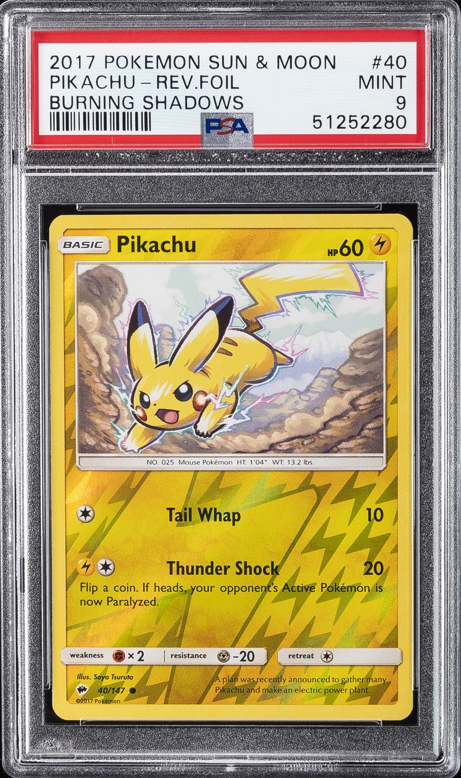 Pikachu Reverse Holo #40