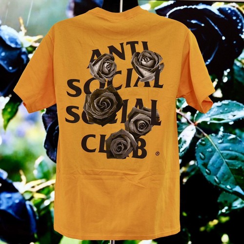 Anti Social Social Club Bat Emoji Orange Tee Size M