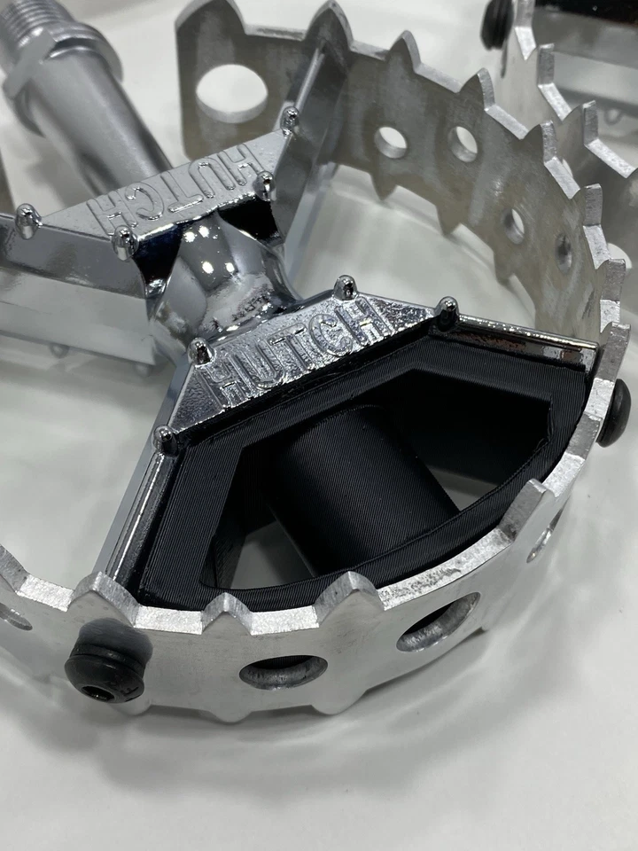 New Hutch BMX Pro Race Pedals JDB Bear Trap With Crush Guards Trick Star Judge - Image 4 of 4