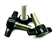 Thumb Screws /3/8‑16 Tee Wing Knob / Delrin Head / SS /USA – Choose from Options