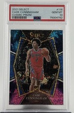 2021 Select Cade Cunningham Cosmic Prizm Rookie - PSA 10 - POP 6 - RARE