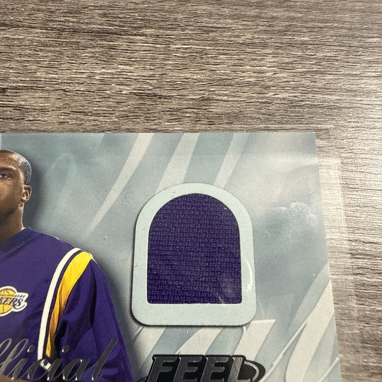 2000-01 Fleer Tradition Shaquille O'Neal Feel the Game Game Used Jersey SSP view 6