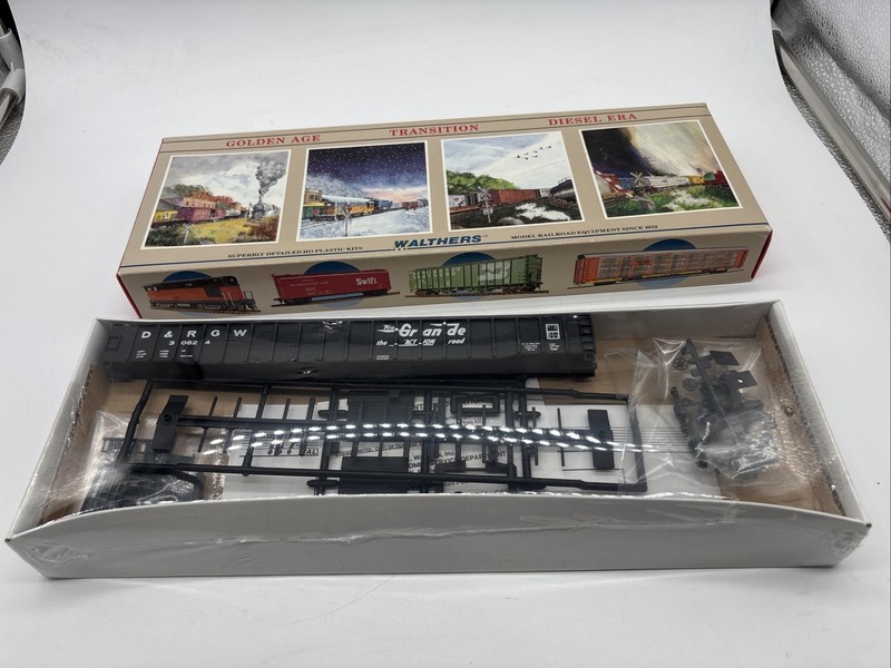 Walthers 932-3253 HO 65’ Mill Gondola Rio Grande # 30824 Kit Train