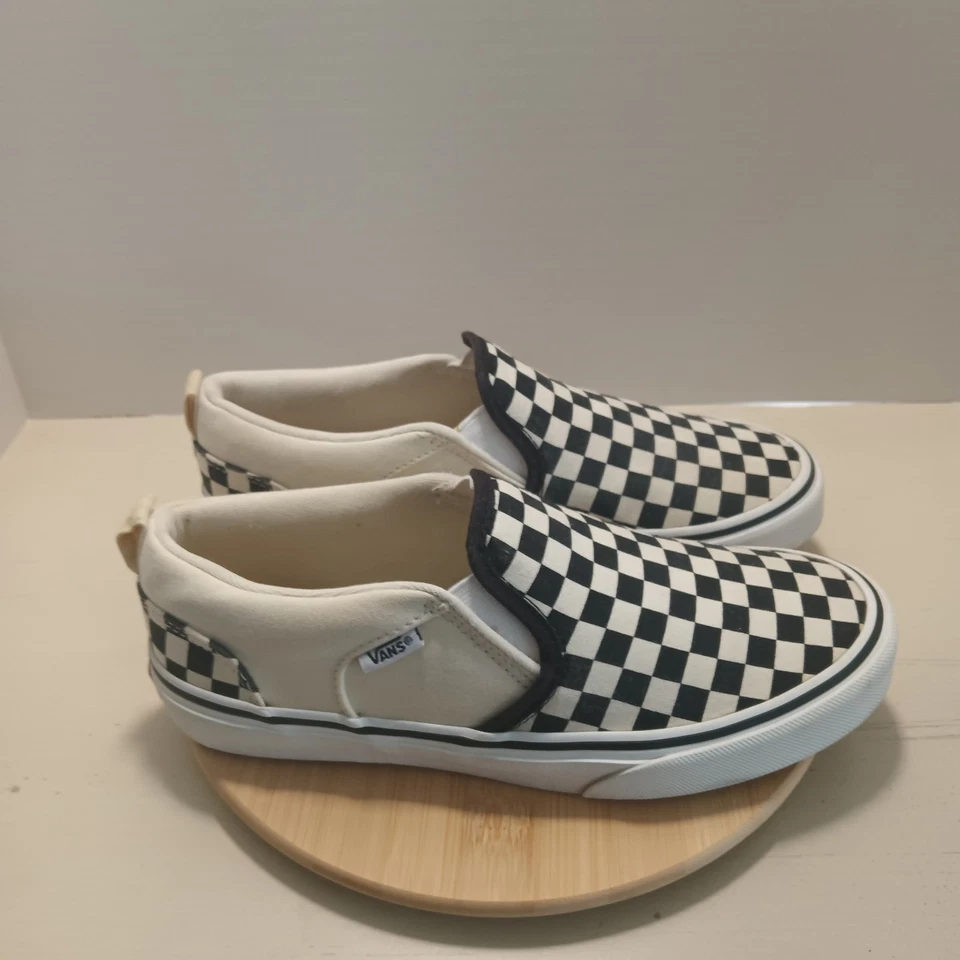 VANS Unisex Blanco y Negro Talla 5.5Y Foto 3 de 4