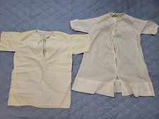 Antique Baby Infant Night Gown Dress White Cotton or Linen Size 6 Months