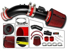 Short Ram Air Intake Kit MATT BLACK +RED Filter for 04-07 Honda Accord 2.4L L4