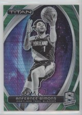 Panini Spectra Titan International 2023 verde Prizm 12/75 Anfernee Simons 0t30
