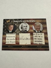 2020 Pieces of the Past Clinton/Johnson/Trump Triple Relic - Impeachment