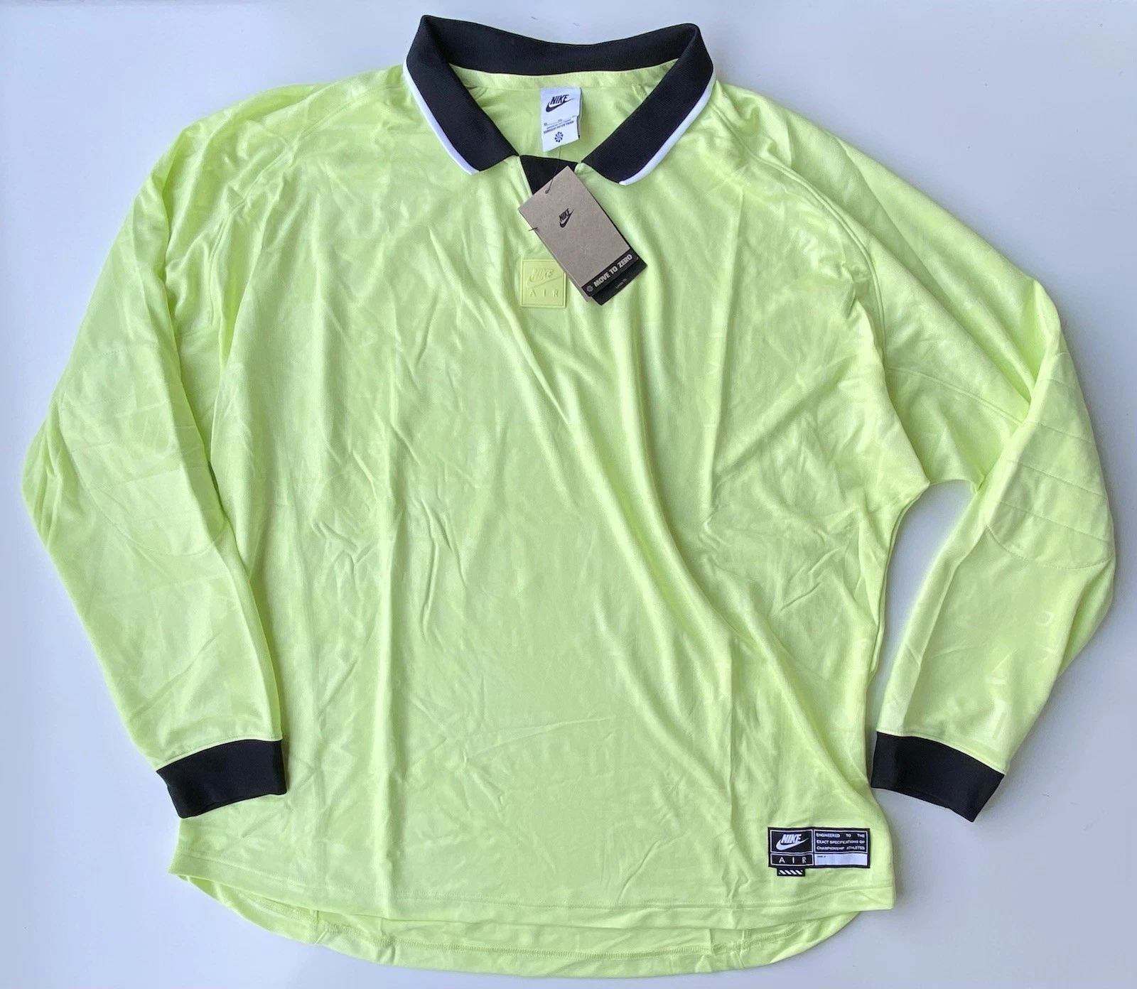 Nike Air Long Sleeve Jersey Lemon Twist Neon Men’s Size XL Loose-Fit HM8987-736
