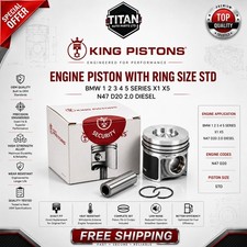 BMW 1 2 3 4 5 SERIES X1 X5 N47 D20 2.0 DIESEL PISTON WITH RING SIZE STD X1 NEW