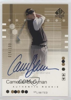 2002 SP Authentic Signature Limited /100 Cameron Beckman #109 Rookie Auto RC c8q