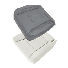 Slate Gray Leather Seat Cover - Medium  Foam - Medium  Foam