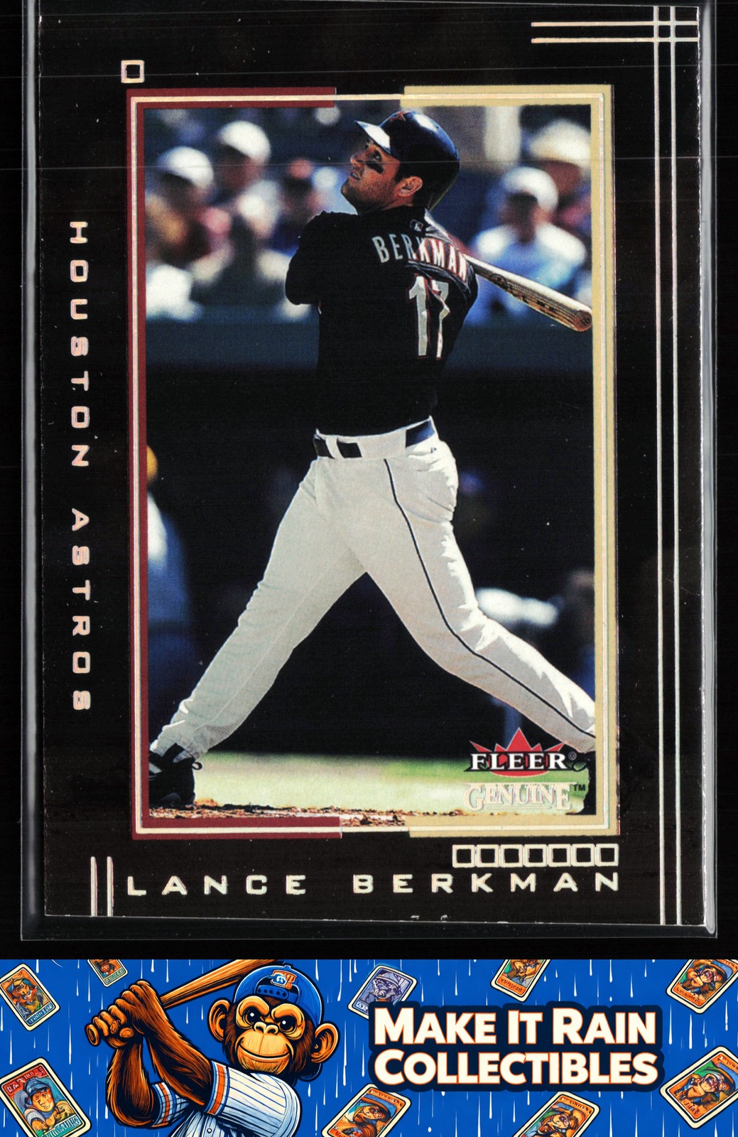Lance Berkman 2002 Fleer Genuine #33 Houston Astros Baseball