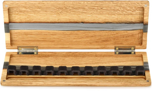 Reediano Bassoon Dark Oak and Gray Resin Reed Case - 10 Reeds