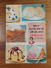 Vtg Betty Crocker Most Fun With Cake Mixes 1950s Retro MCM Cookbook Baking