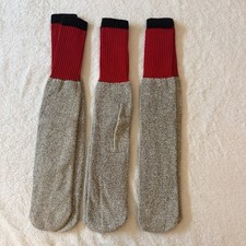 VTG NWOT Lot of 3 Pairs Thermal Hiking Hunting Outdoor Socks Gray Red 10-13