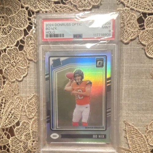 Panini Donruss Optic Rated Rookie Bo Nix Holo Prizm #209 PSA 9