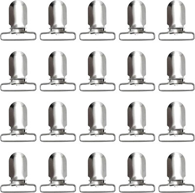 40 Pcs Metal Suspender Clips Heavy Duty Fasteners Straps Holders for Bed Sheets