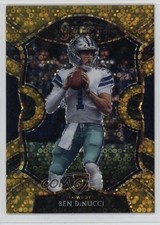 2020 Panini Select Concourse Gold Disco Prizm 10/10 Ben DiNucci #99 0gy1