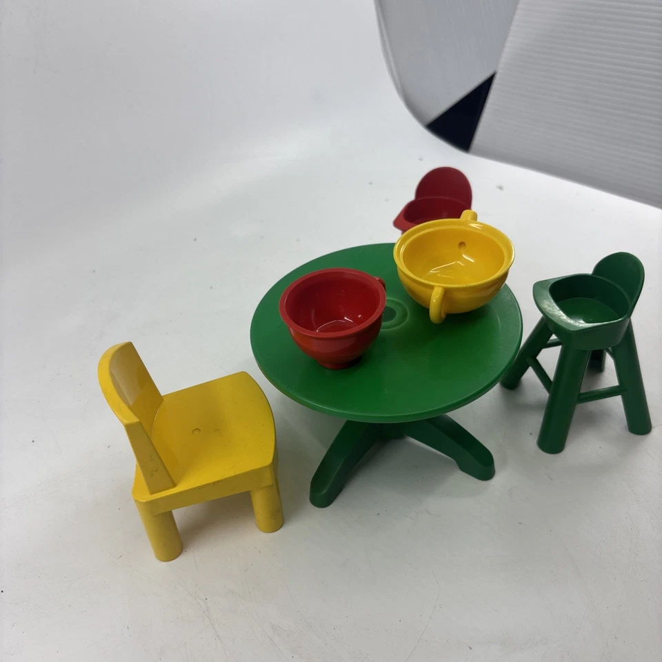 RARO LEGO DUPLO EDUCACIÓN MUEBLES GRANDES SILLAS DE MESA SILLAS ALTAS TAZAS Foto 4 de 4