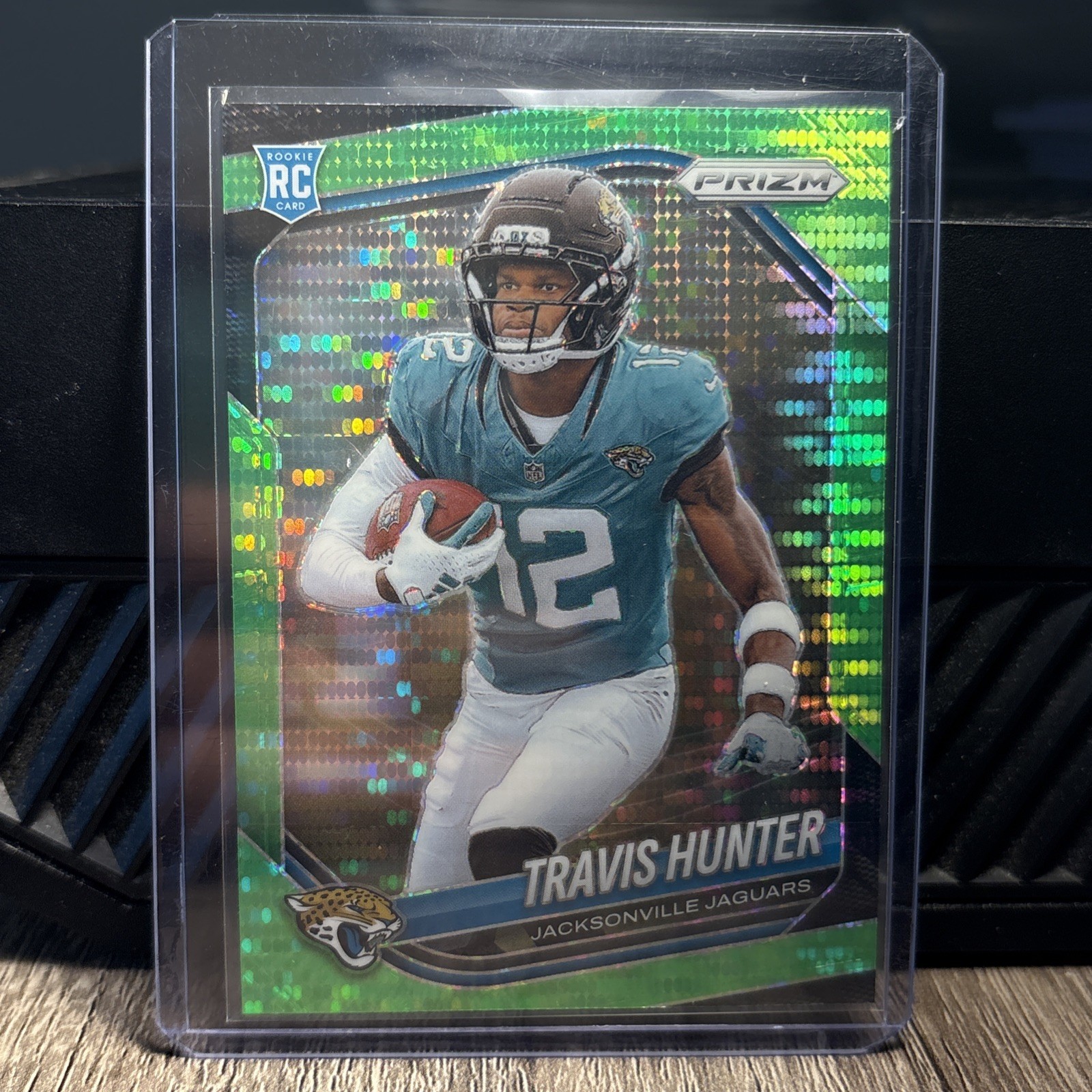 2025 Panini Prizm Travis Hunter Neon Green Pulsar RC #301 Jaguars