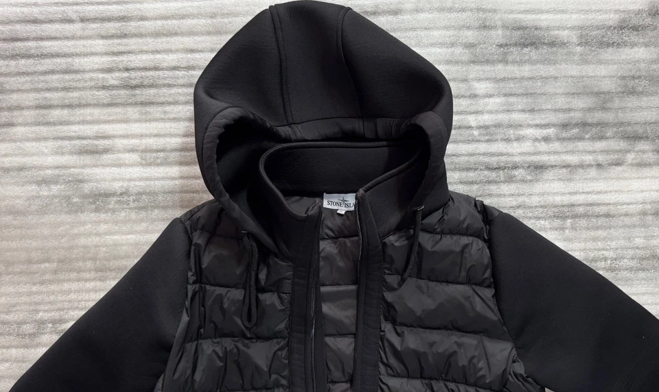 Stone Island Black Mens Hoodie Jacket Membrana TC Size M - Image 2 of 4