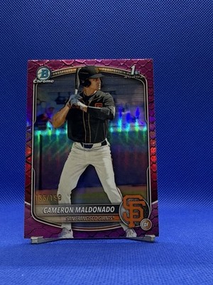 2025 Bowman Draft Chrome Cam Maldonado #BDC-99 Fuchsia Reptilian Refractor /199
