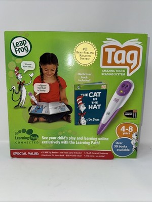 New Sealed Leap Frog Tag Touch Reading System W/Cat In The Hat Book 2008 Dr