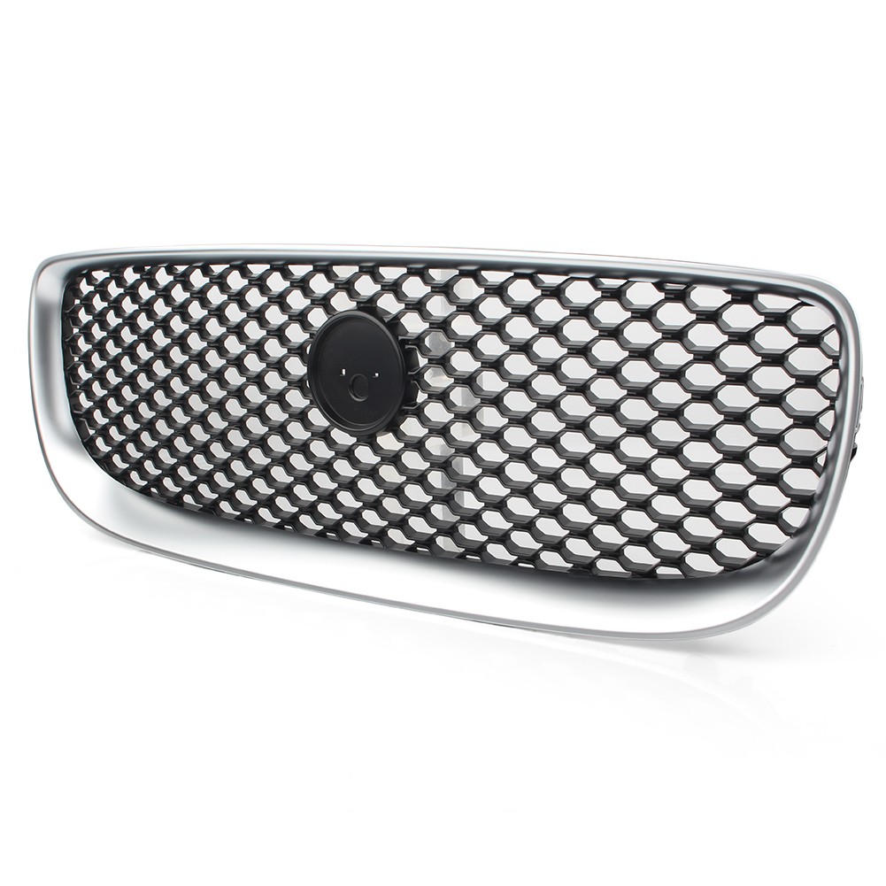 1x Front Center Grill ABS Plastic For JAGUAR XE 2015 2016 2017