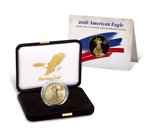 1776-2026-W Semiquincentennial 1/2 oz Proof Gold Eagle w/Box *CONFIRMED SALE*